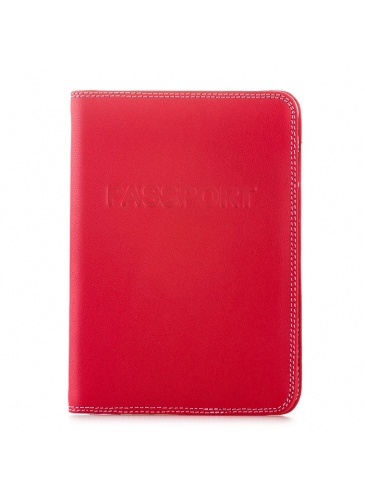 Leather passport Cover Mywalit  Ruby