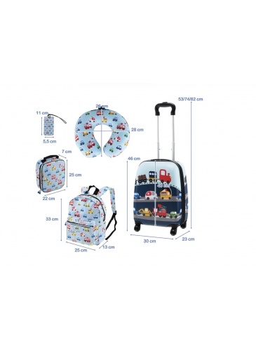 Kids set of 5  SUITCASE CARS