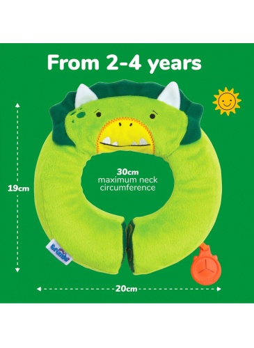 Trunki baby pillow Dudley Dinozaur green