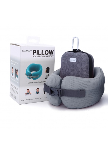 Pocket Pilllow with hard case Smartrip PEWTER GREY L