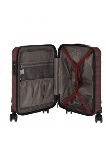 Trolley 55 cm D&N Lederwaren bordeaux