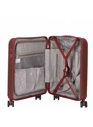 Lagaminas 55 cm D&N Lederwaren Bordo