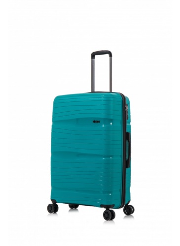 Trolley 55 cm D&N Lederwaren Petrol