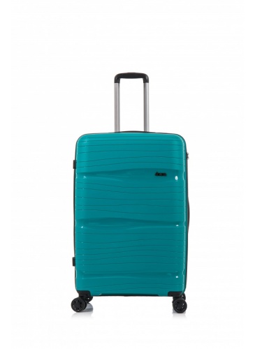 Trolley 55 cm D&N Lederwaren Petrol