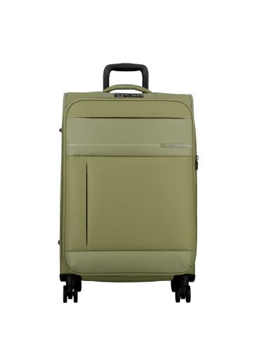 Trolley 67 cm  JUMP MONTHELYS medium Expandable 4 wheels GREEN