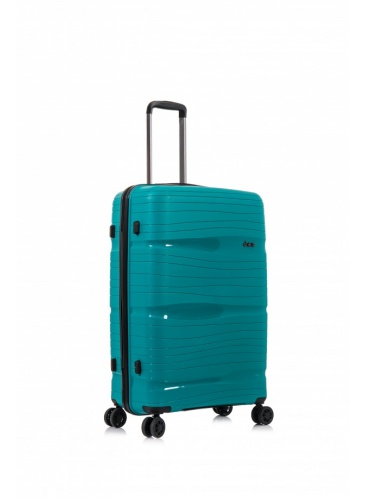 Trolley 69 cm D&N Lederwaren Petrol
