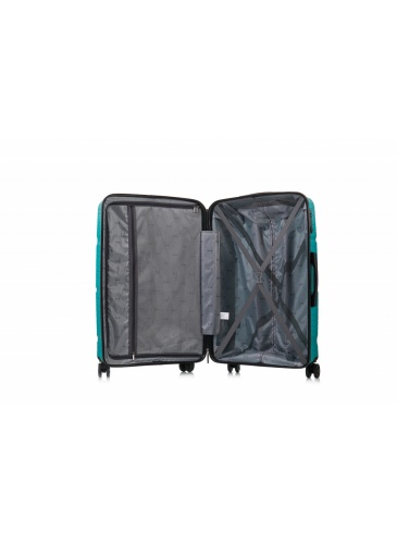 Trolley 69 cm D&N Lederwaren Petrol