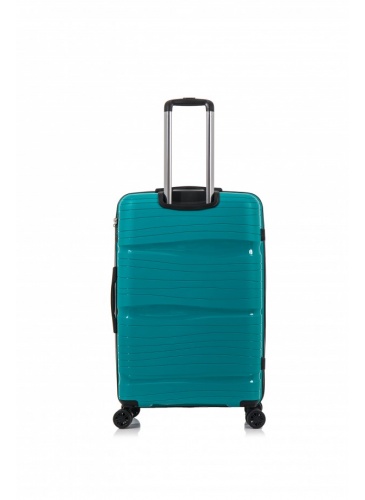 Trolley 69 cm D&N Lederwaren Petrol