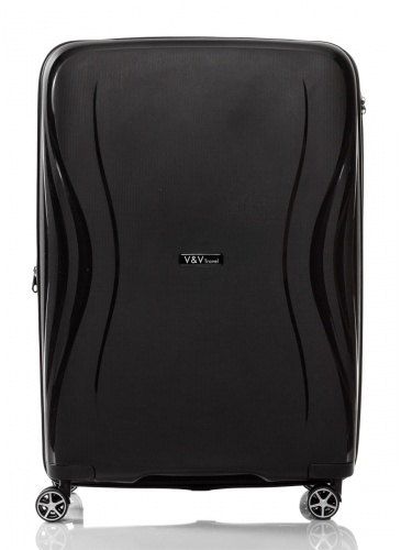 Trolley 76 cm  V&V TRAVEL FLASH LIGHT black
