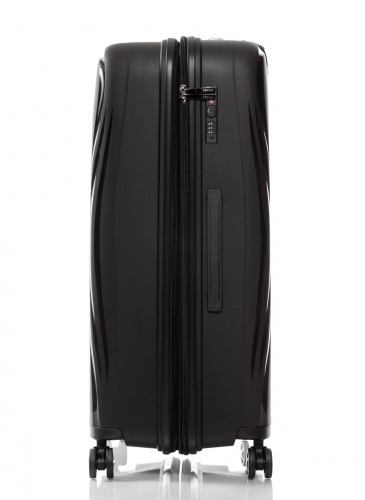 Trolley 76 cm  V&V TRAVEL FLASH LIGHT black