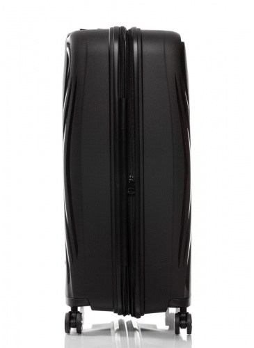 Trolley 76 cm  V&V TRAVEL FLASH LIGHT black