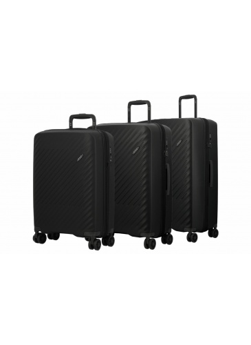 Trolleys JUMP LEVANTE EXTRA-LIGHT black -SET OF 3 PCS.