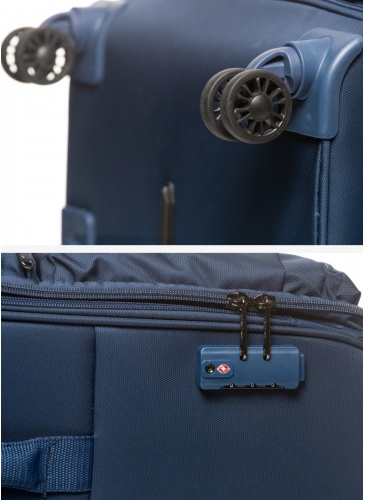 Trolley 77 cm  V&V TRAVEL One Life Navy