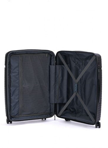 Trolley 77 cm  V&V TRAVEL SUMMER BRAVE BLACK