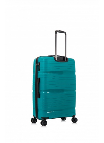 Trolley 78 cm D&N Lederwaren Petrol