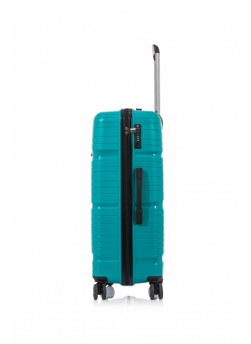 Trolley 78 cm D&N Lederwaren Petrol