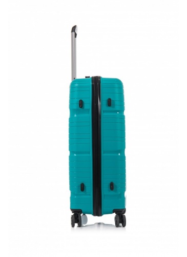 Trolley 78 cm D&N Lederwaren Petrol