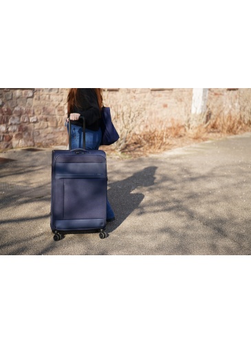 Trolley 78 cm  JUMP MONTHELYS Expandable 4 wheels NAVY