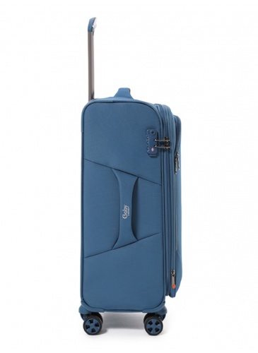 Trolley Goby London Water-proof Soft Luggage 78 cm Blue