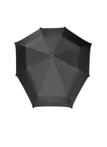Black foldable umbrella senz° mini automatic BLACK REFLECTIVE