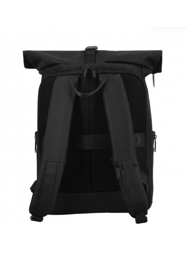 Mugursoma JUMP DUNAA  ROLL TOP Black