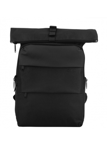 Mugursoma JUMP DUNAA  ROLL TOP Black