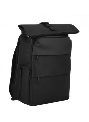 Mugursoma JUMP DUNAA  ROLL TOP Black