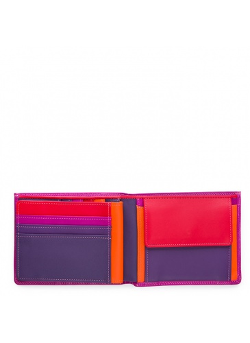 Mens leather wallet Mywalit Sangria Multi